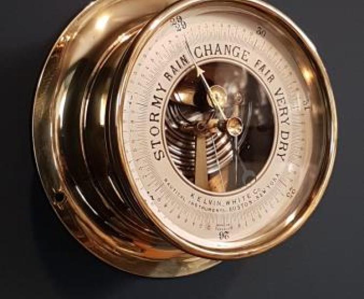 Victorian Marine Bulk Head Barometer - Image 3