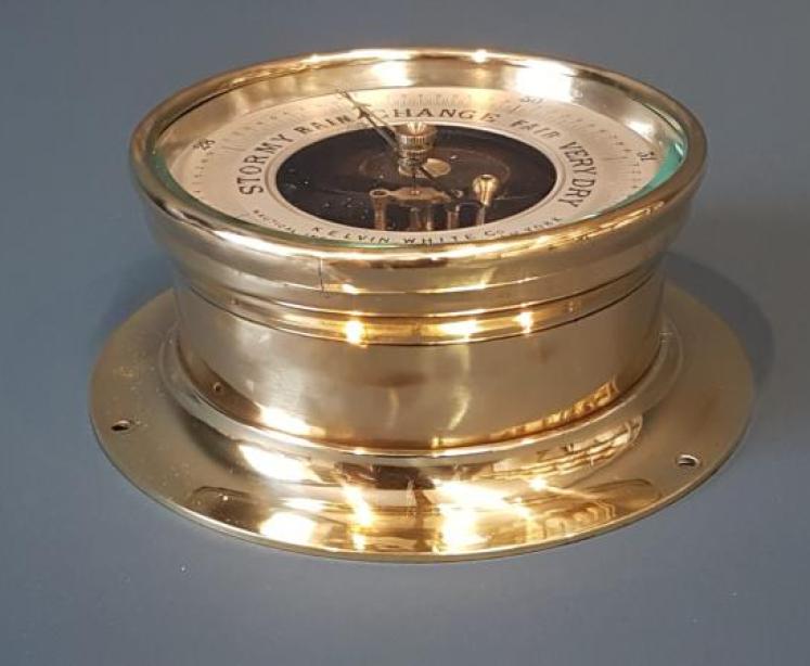 Victorian Marine Bulk Head Barometer - Image 5