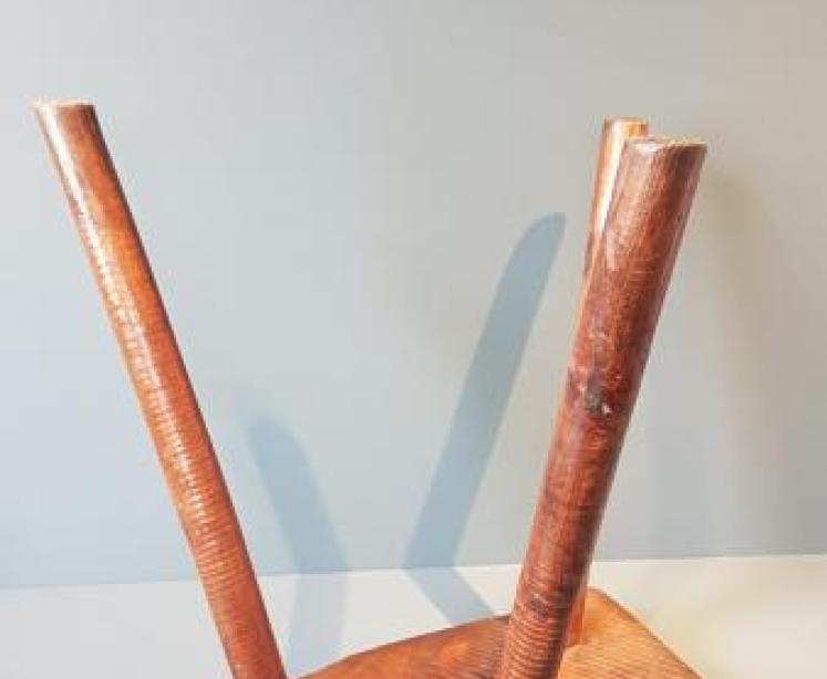 Georgian Primitive Ash Stool - Image 6