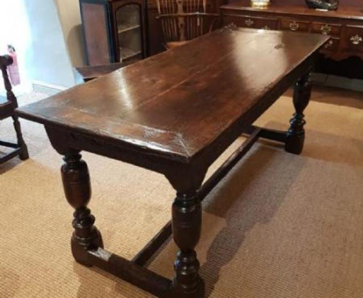 Period Oak Refectory Table - Image 1