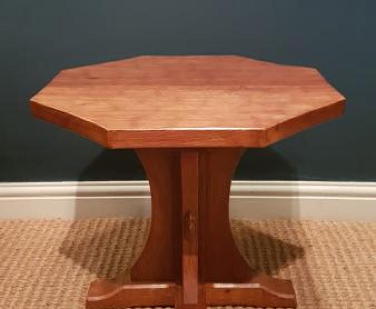 1950's Mouseman Octagonal Occasional Table  - Image 1