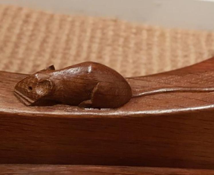 1950's Mouseman Octagonal Occasional Table  - Image 2