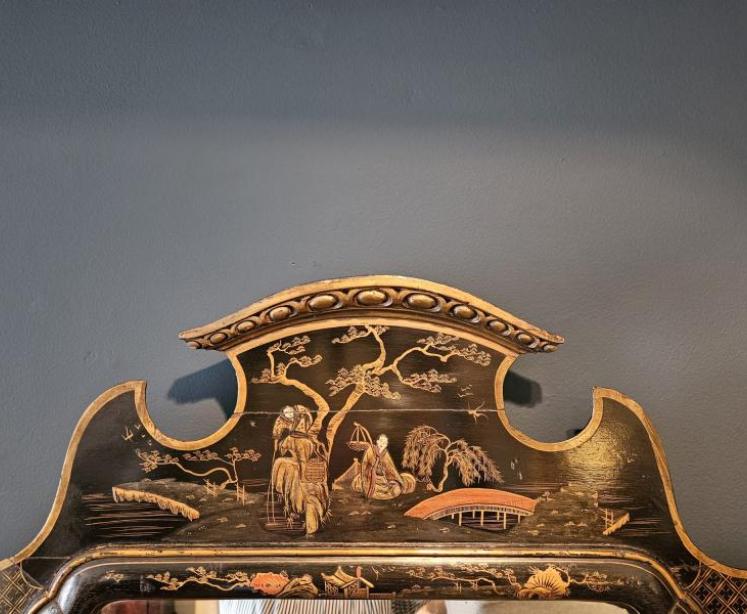 Large Edwardian Chinoiserie Mirror - Image 2