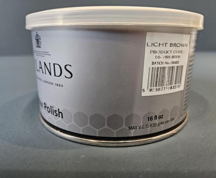 Mylands Fine Quality Wax Polish - Light Brown - Image 2
