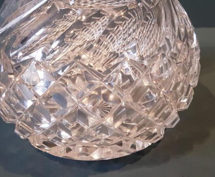 Victorian Cut Crystal and Silver Plated Claret Jug - Image 5