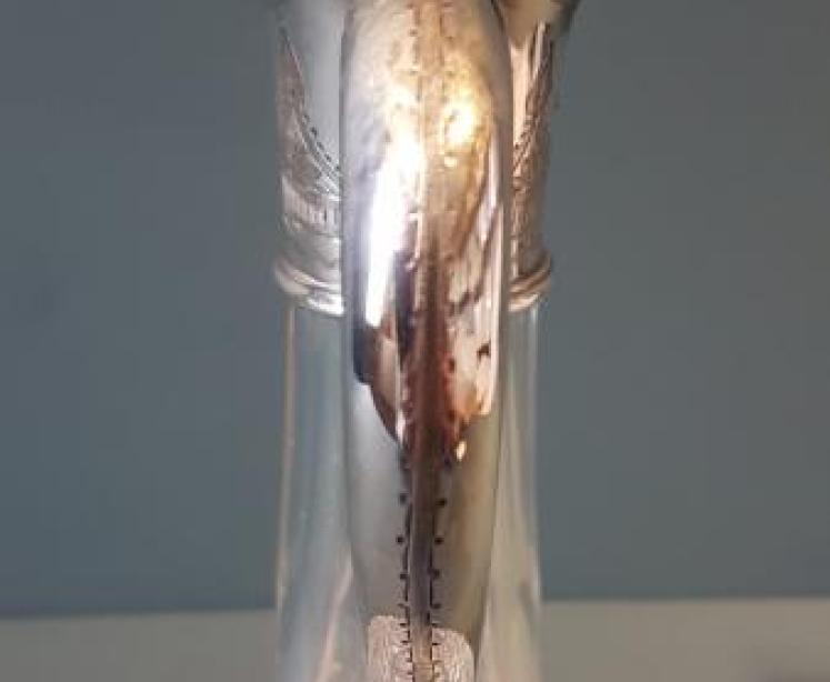 Victorian Cut Crystal and Silver Plated Claret Jug - Image 6