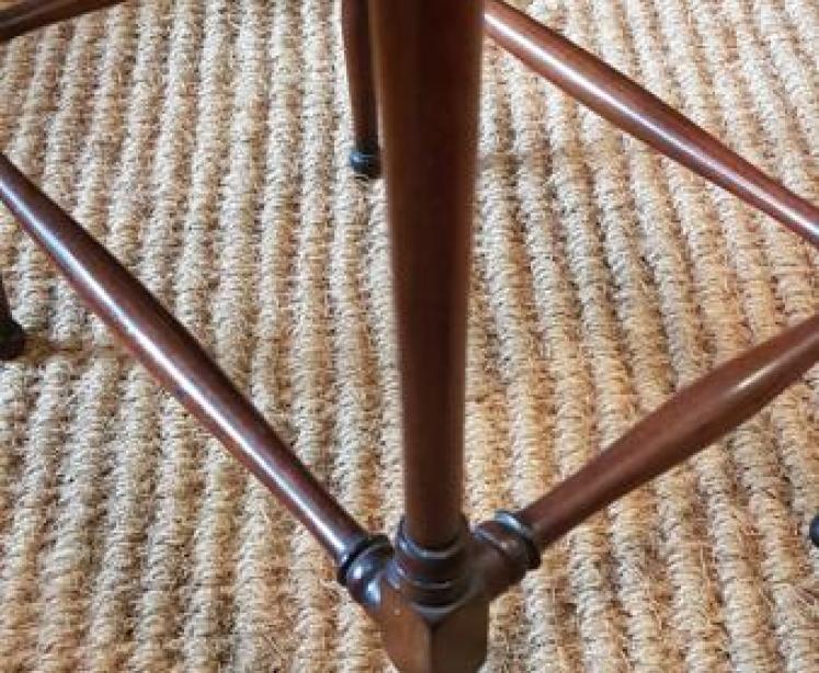 Nest of Edwardian Mahogany Occasional Tables - Image 4