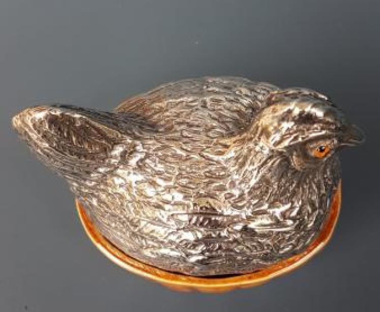 Rare Chester Silver Egg Crock - Image 2