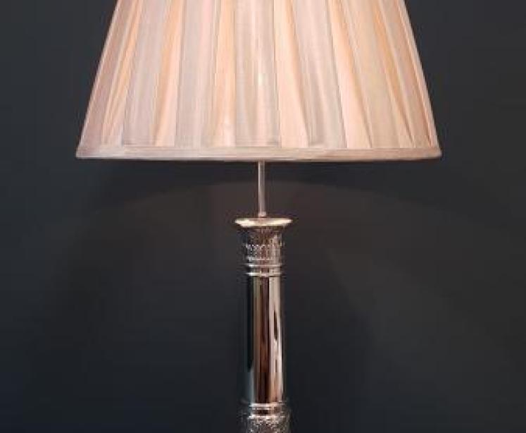 Large George V Solid Silver Lamp - Image 6