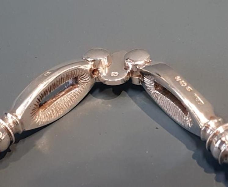 Victorian Cast Silver Nut Crackers - Image 4