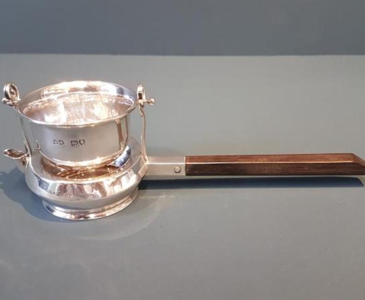 Aspreys Edwardian Silver Tea Strainer - Image 1