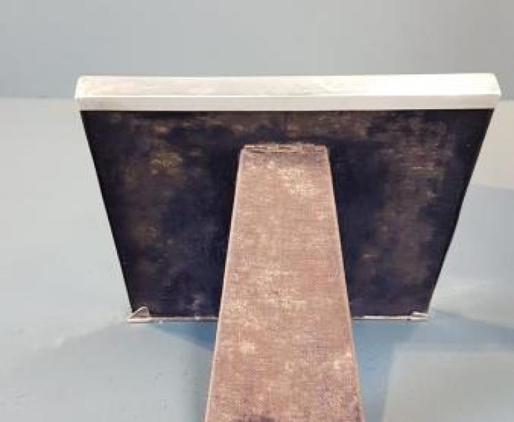 Edwardian Planished Silver Frame - Image 3