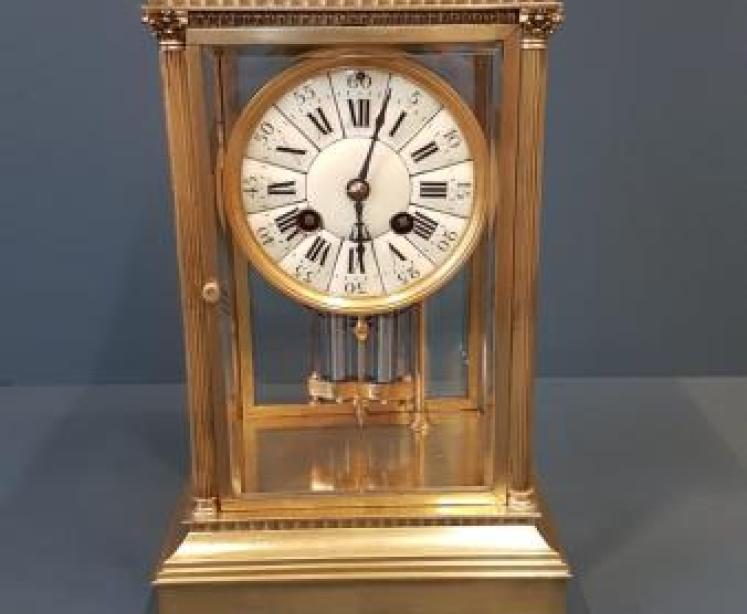 Victorian Four Glass Clock - Image 1