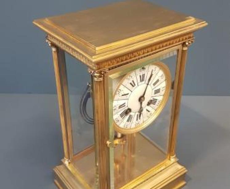 Victorian Four Glass Clock - Image 4
