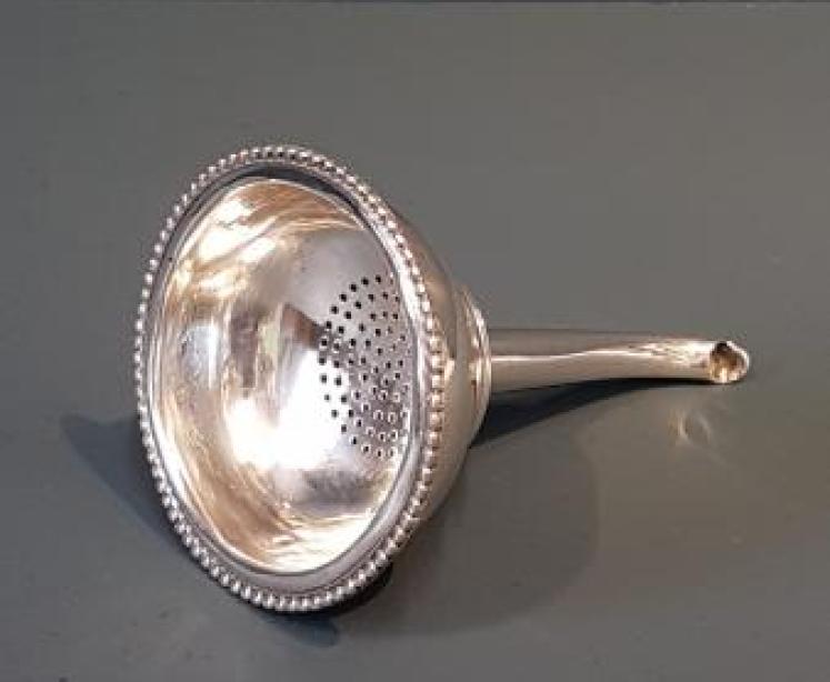 George III Silver Wine Funnel - Image 2