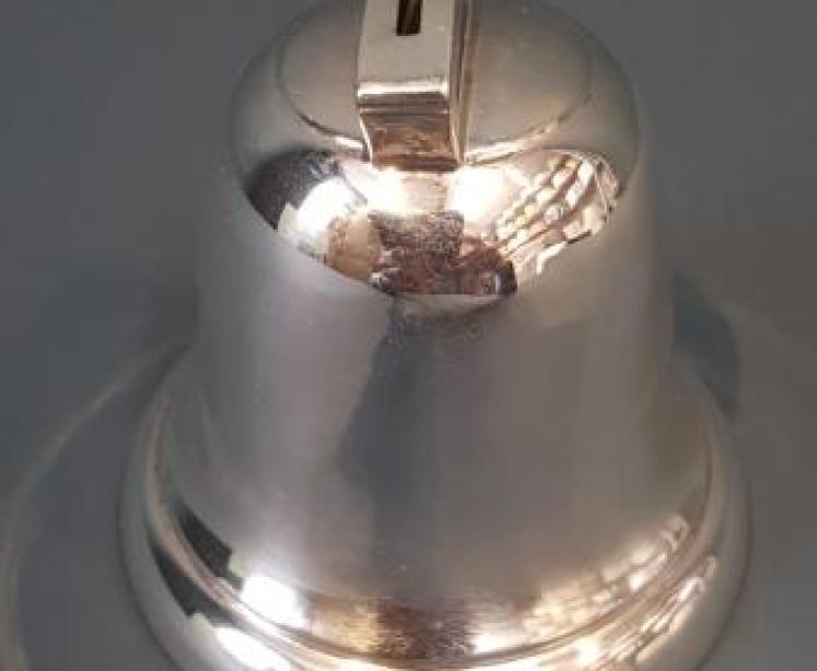George V Period Silver Bell Money Box  - Image 2