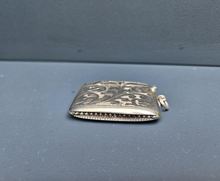 Engraved Silver Vesta Case  - Image 4
