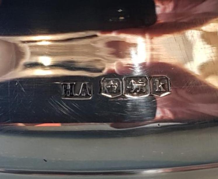 George V Silver Bottle Coaster - Image 5