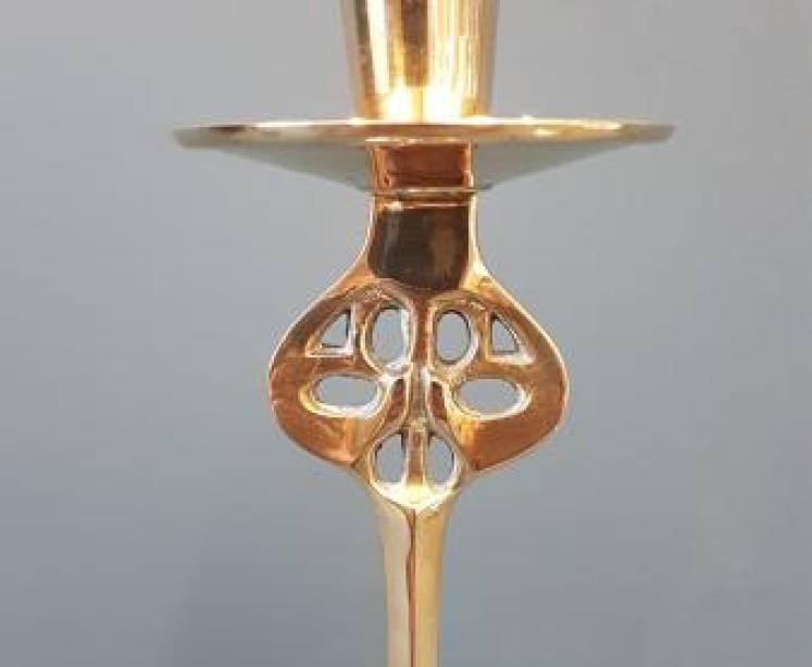 Pair of Art Nouveau Candlesticks - Image 5