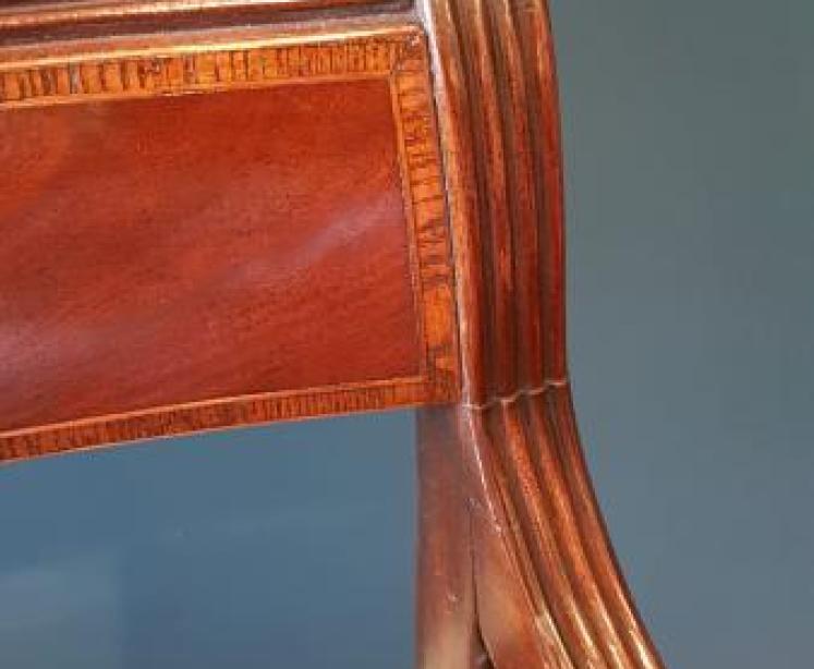Regency Mahogany Desk Chair - Image 5