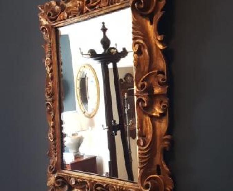 Victorian Timber Gilt Mirror  - Image 6