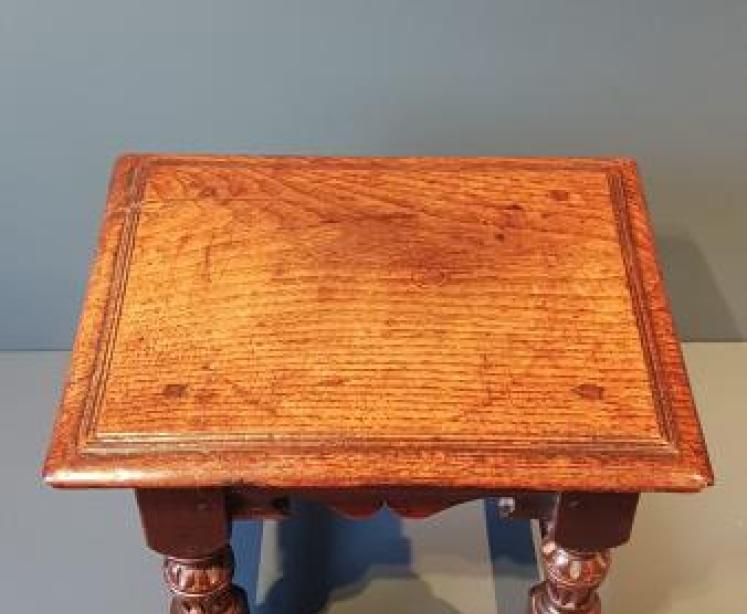 George II Oak Joint Stool - Image 3