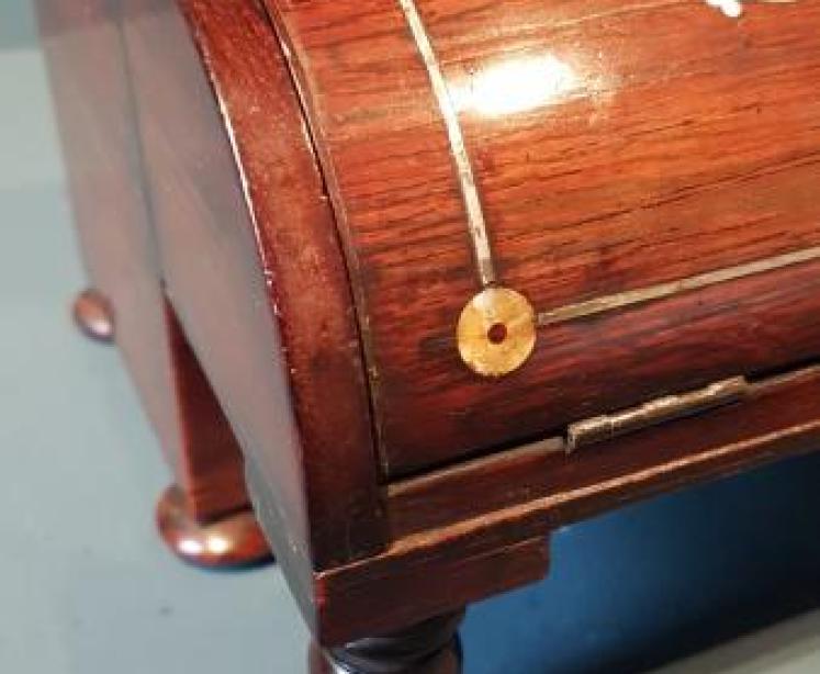 Victorian Rosewood Letter and Stationary Box - Image 2