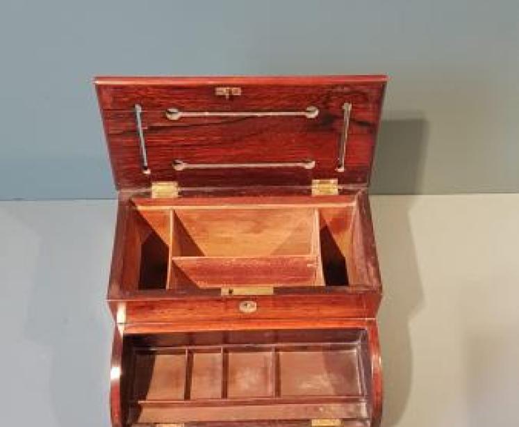 Victorian Rosewood Letter and Stationary Box - Image 7