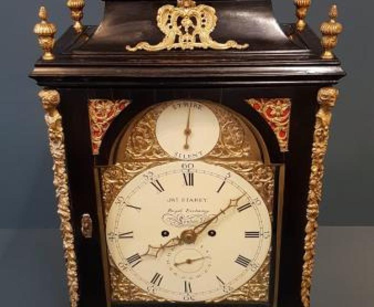 George III Double Fusee Bracket Clock - Image 6