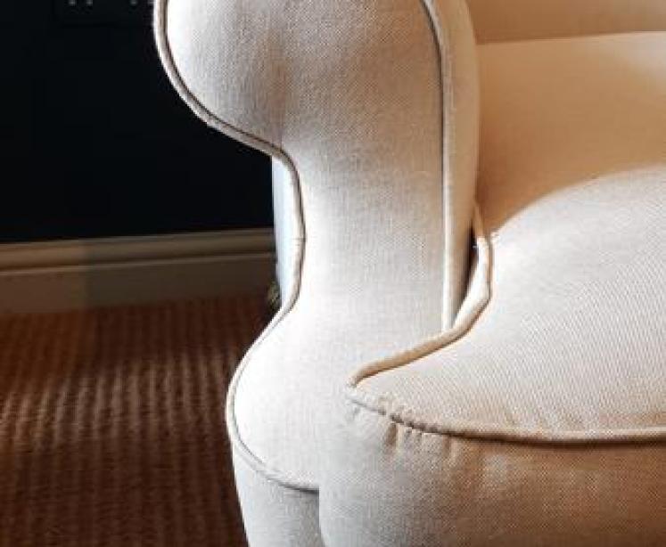 Matching Pair of Edwardian Wing Back Arm Chairs  - Image 3