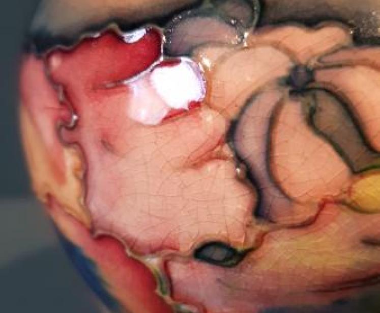 Moorcroft Flambe Slipper Orchid Vase - Image 3