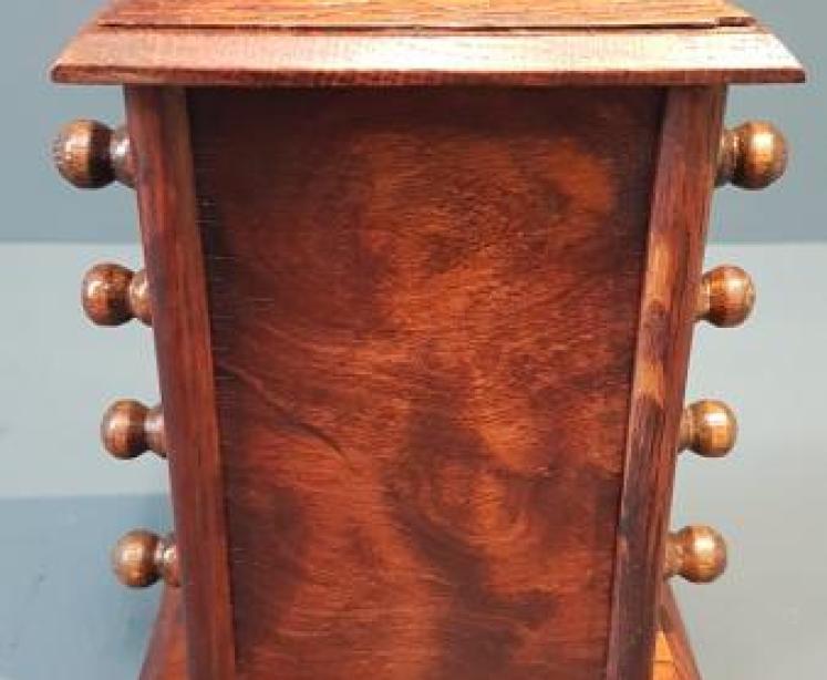 Edwardian Oak Perpetual Desk Calendar - Image 5