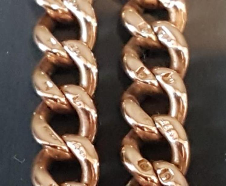 Immaculate 9ct Gold 25g Watch Chain - Image 2