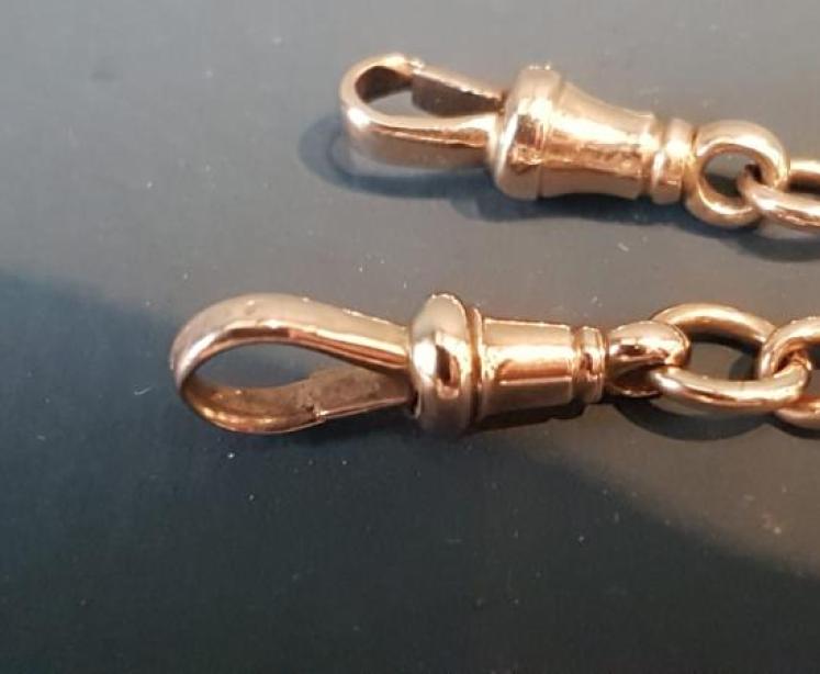 Immaculate 9ct Gold 25g Watch Chain - Image 7
