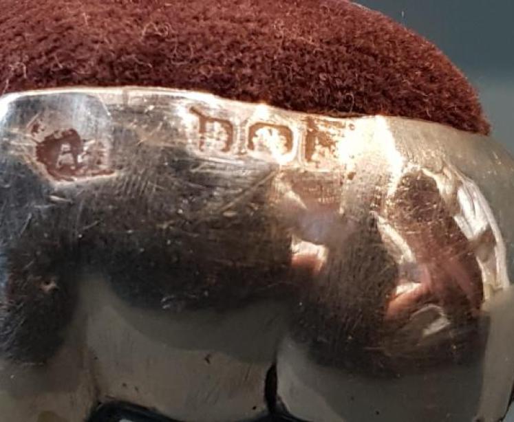 Edwardian Silver Elephant Pin Cushion - Image 2