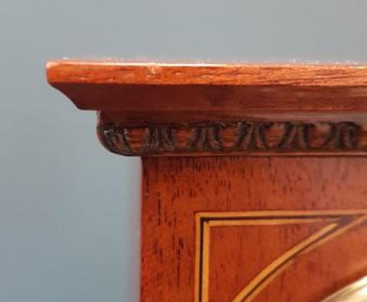 Edwardian Mantel Clock with Egg and Dart Cornice - Image 4