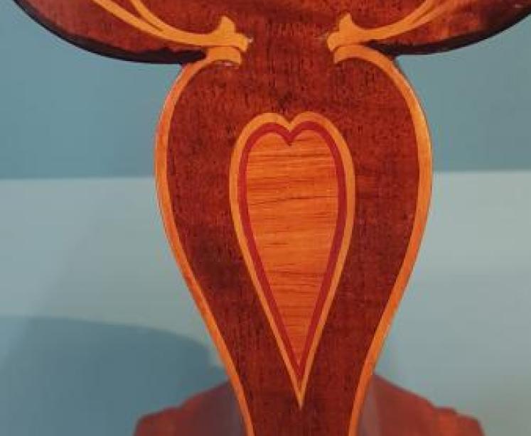 Fine Quality Edwardian Inlaid Mahogany Mantel Clock  - Image 4