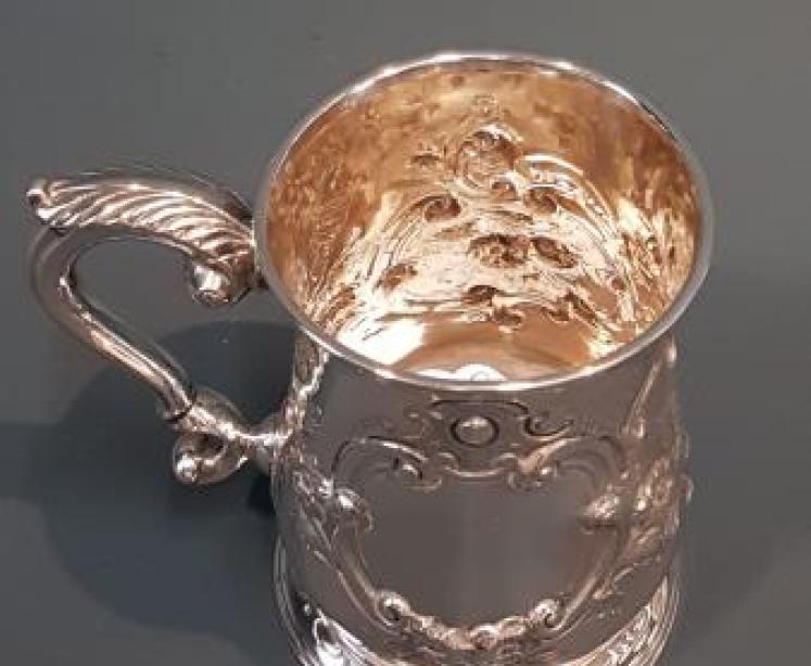 Fine Quality George II Silver Tankard - Image 4
