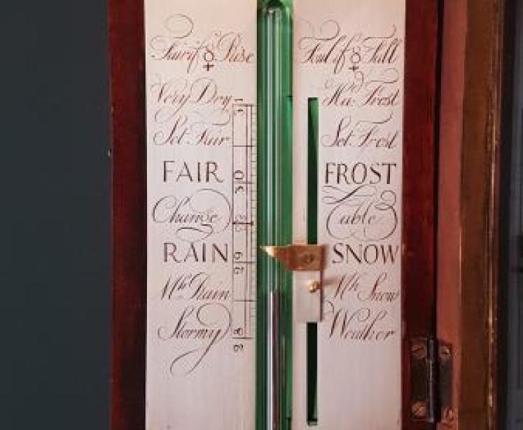 Fine Quality George III York Mahogany Stick Barometer - Image 3