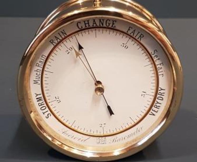 Victorian Desk Top Marine Barometer - Image 1