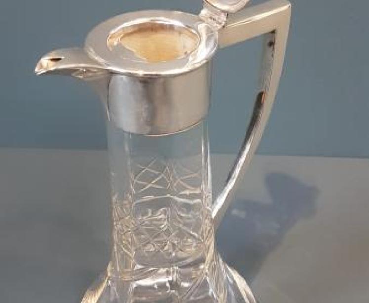 Edwardian Silver Claret Jug - Image 2