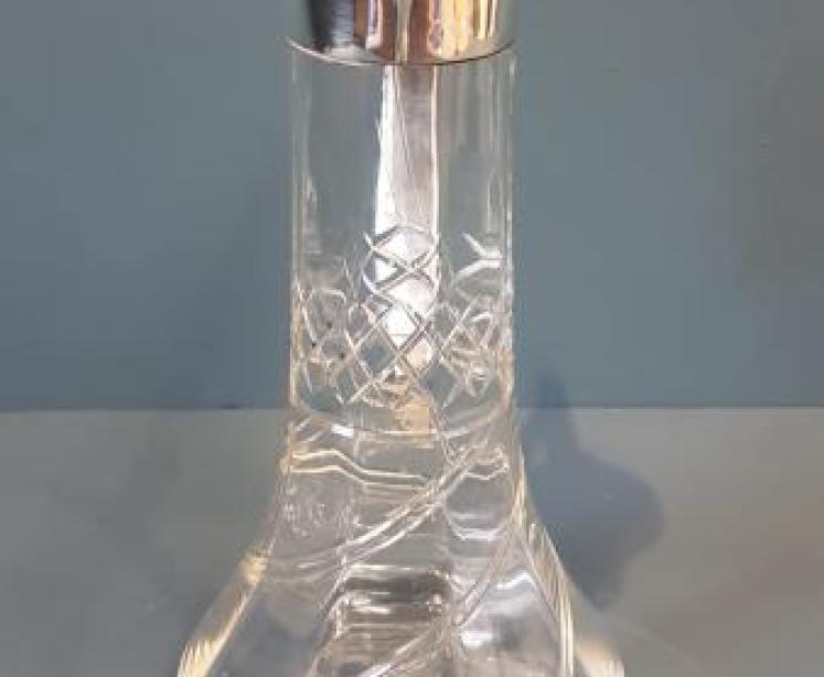 Edwardian Silver Claret Jug - Image 3