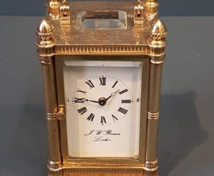 Miniature Carriage Clock by Benson - Image 5