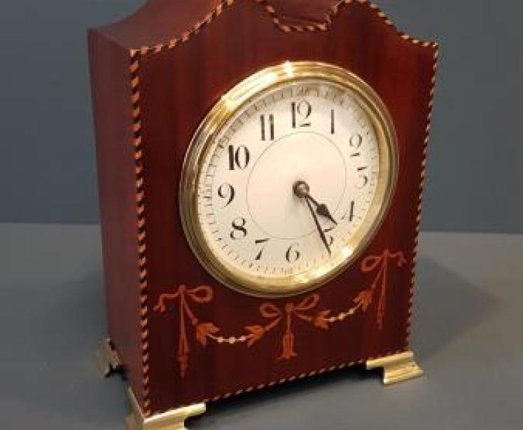 Edwardian Swept Top Mantel Clock - Image 5