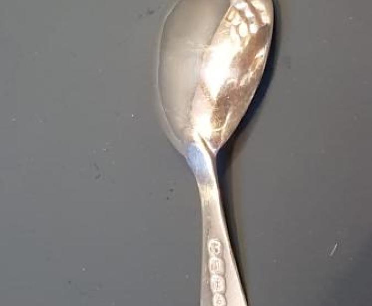 George IV Silver Caddy Spoon  - Image 6