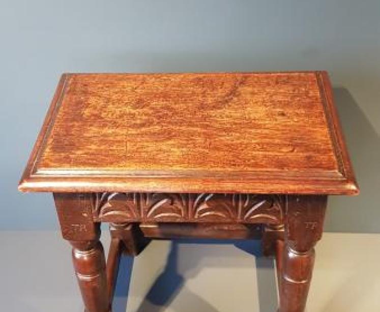 George I Oak Joint Stool  - Image 4