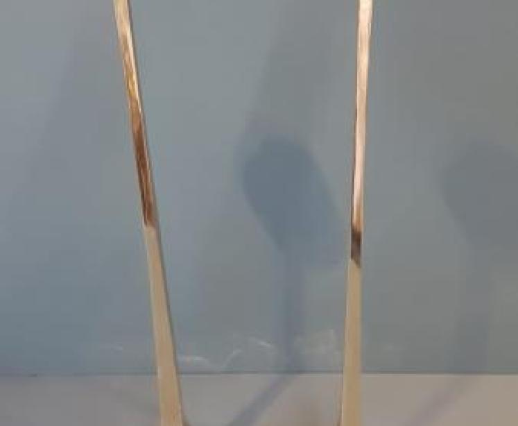Pair of Art Nouveau Brass Candlesticks - Image 4