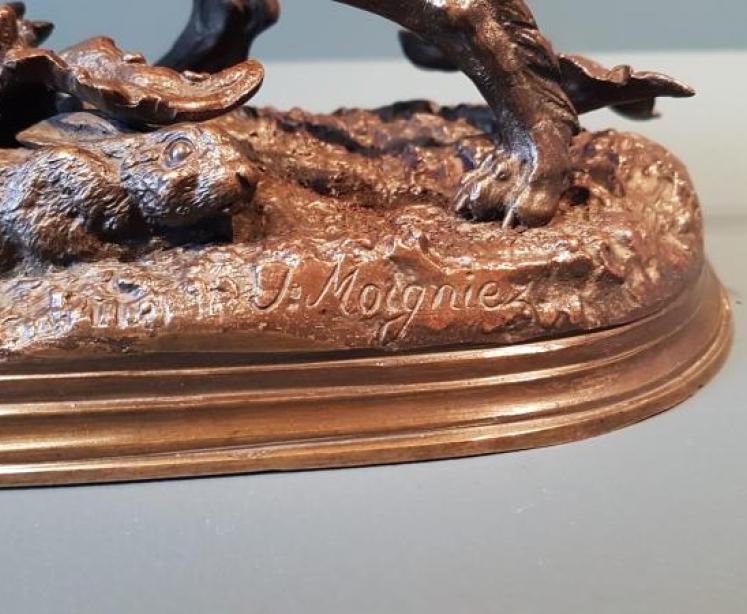 Victorian Bronze of a Irish Setter by Moigniez - Image 7
