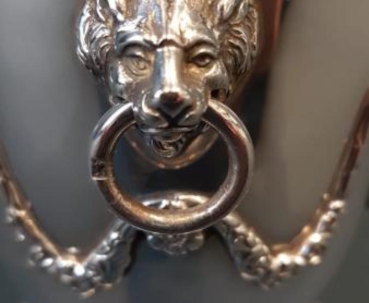 Edwardian Silver Bottle Holder or Planter - Image 2