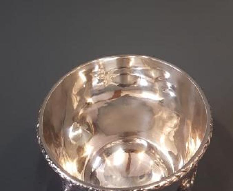 Edwardian Silver Bottle Holder or Planter - Image 4